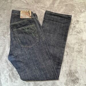 Sugar Cane Selvedge Jeans Mens 31x34 Indigo Slub Straight Made in Japan